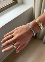 Antique Old European Cut Diamond Tennis Bracelet