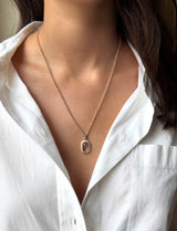 Lovers Looking Glass Poesy Pendant
