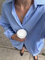Aquamarine Diamonds and Pearl Necklace