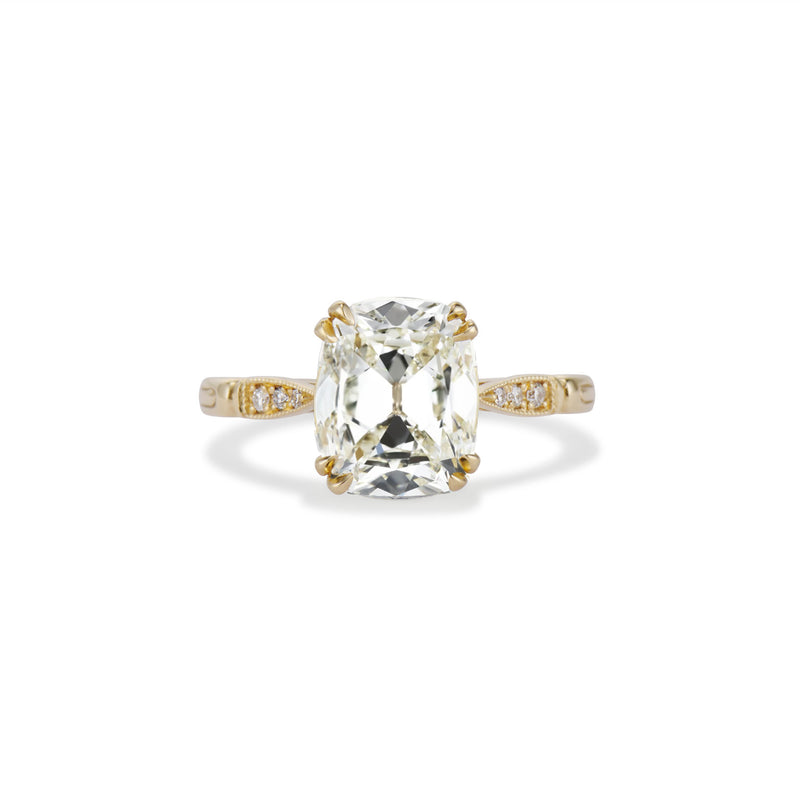 1.50 Antique Style Elongated Cushion Cut Natasha Ring