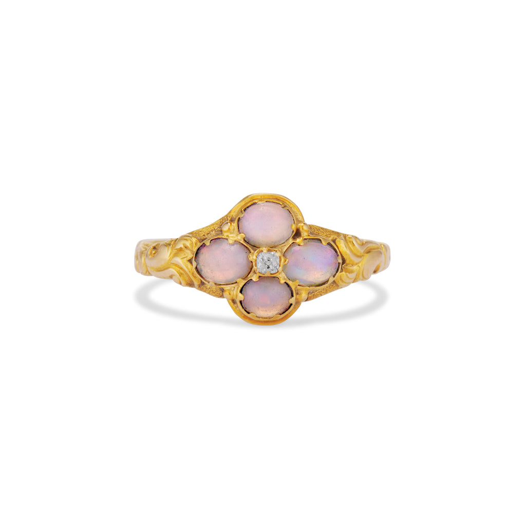 Victorian Opal Quatrefoil Ring – Ashley Zhang Jewelry