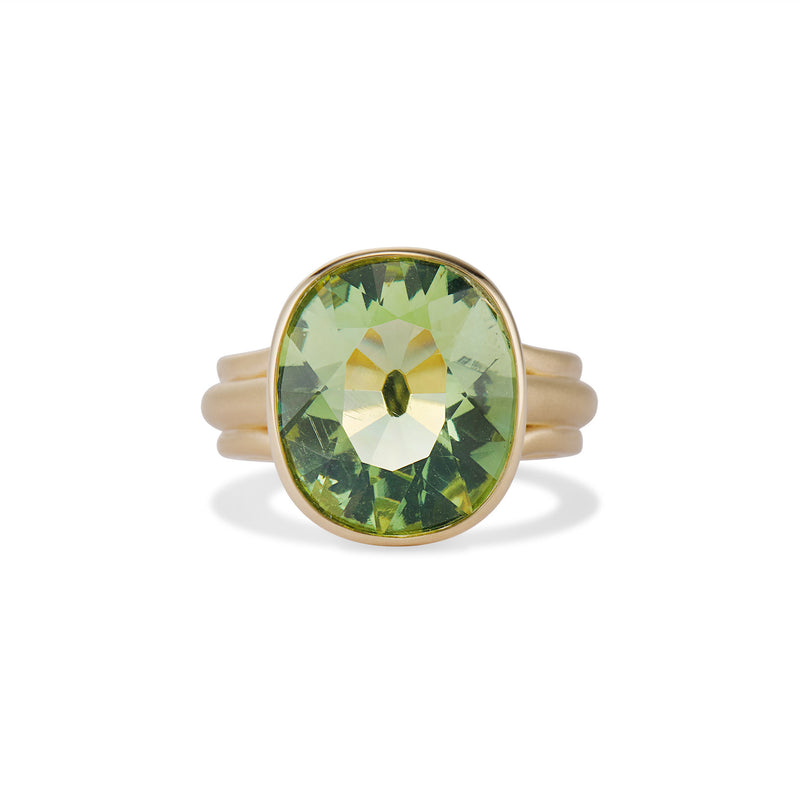Old Mine Peridot Darcy Ring