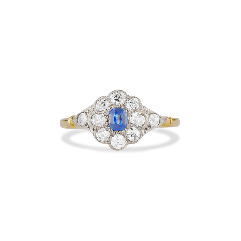 Petite Sapphire Cluster Ring
