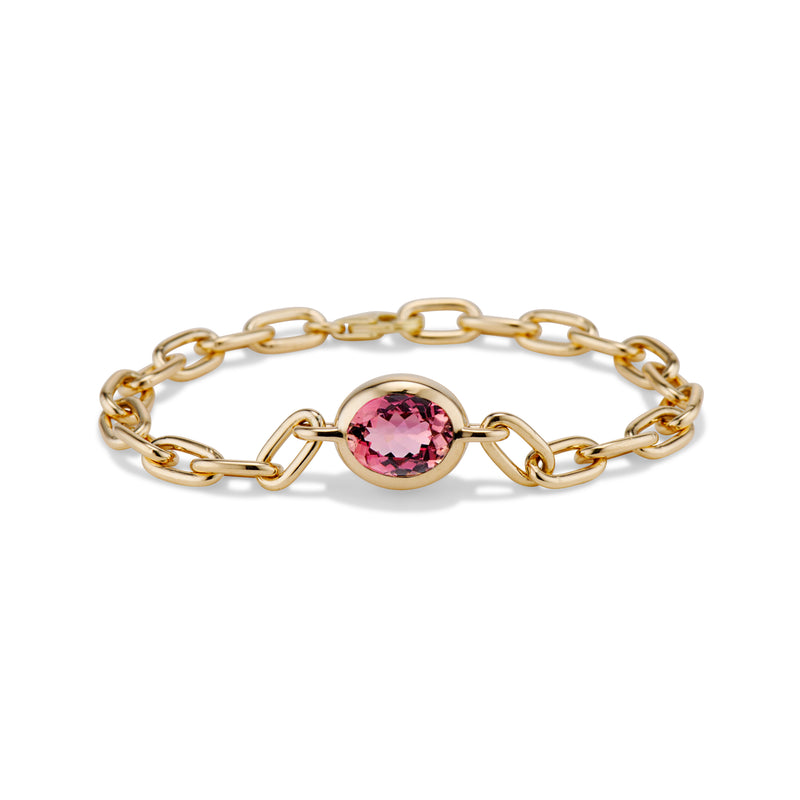 Pink Tourmaline Bubble Bracelet