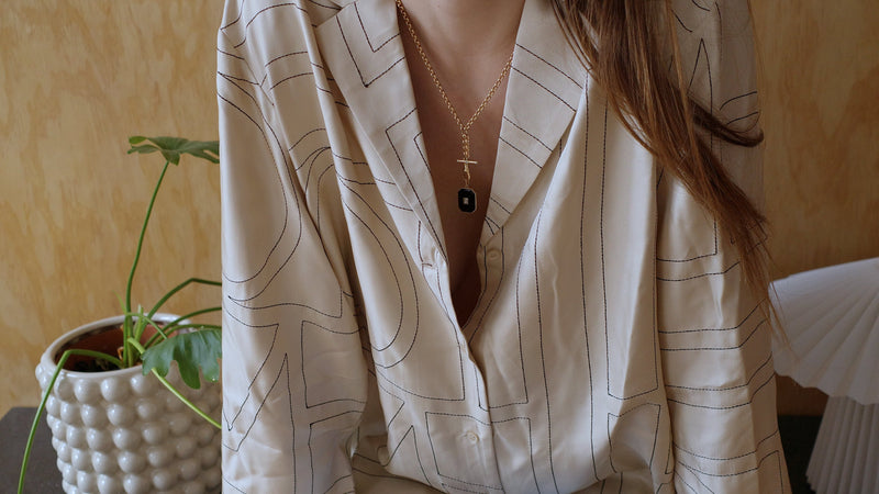 Diamond Albert Chain with Dog Clip Clasp