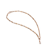 14K Rose Gold Heavy Bar Victorian Chain