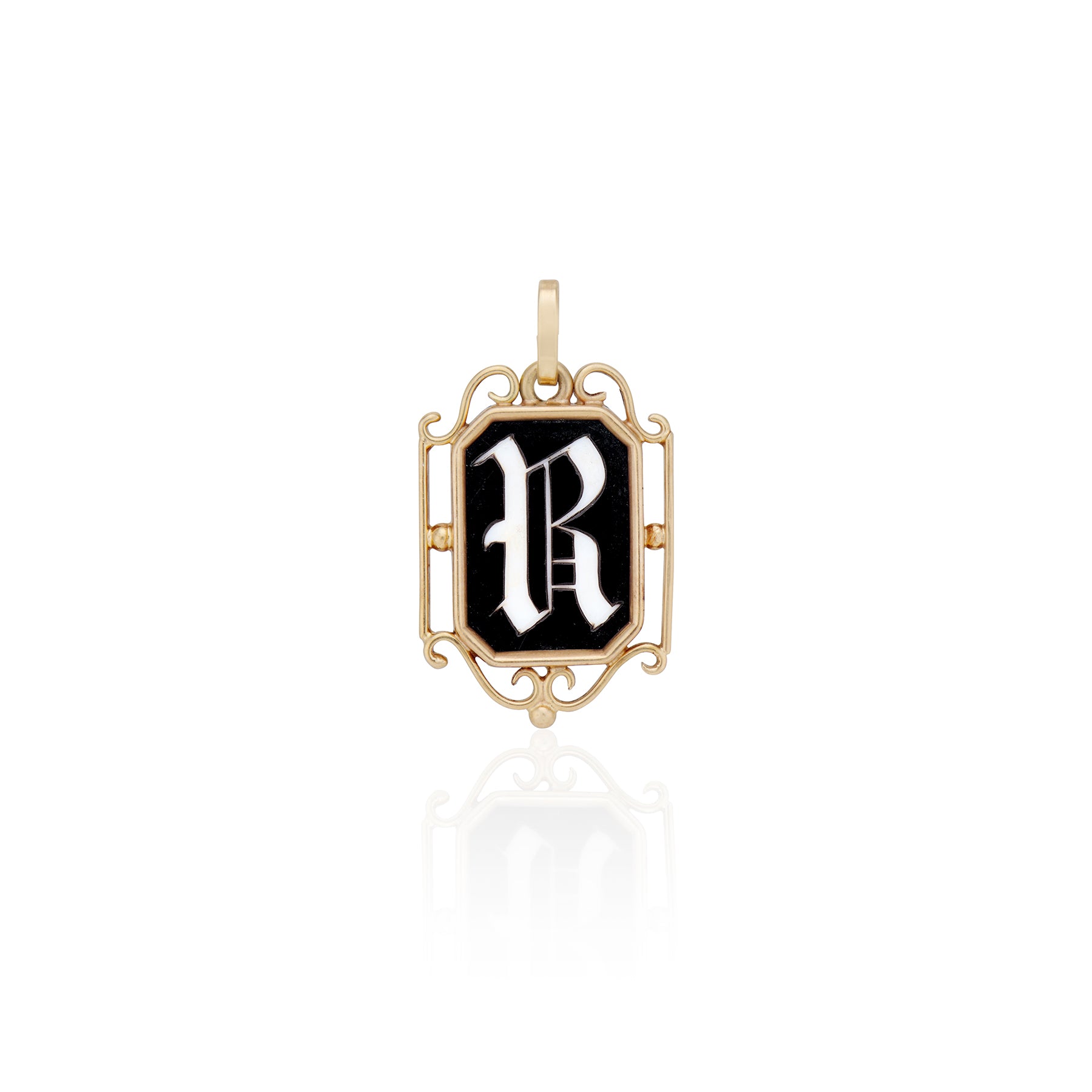 Late Victorian R Initial Pendant – Ashley Zhang Jewelry