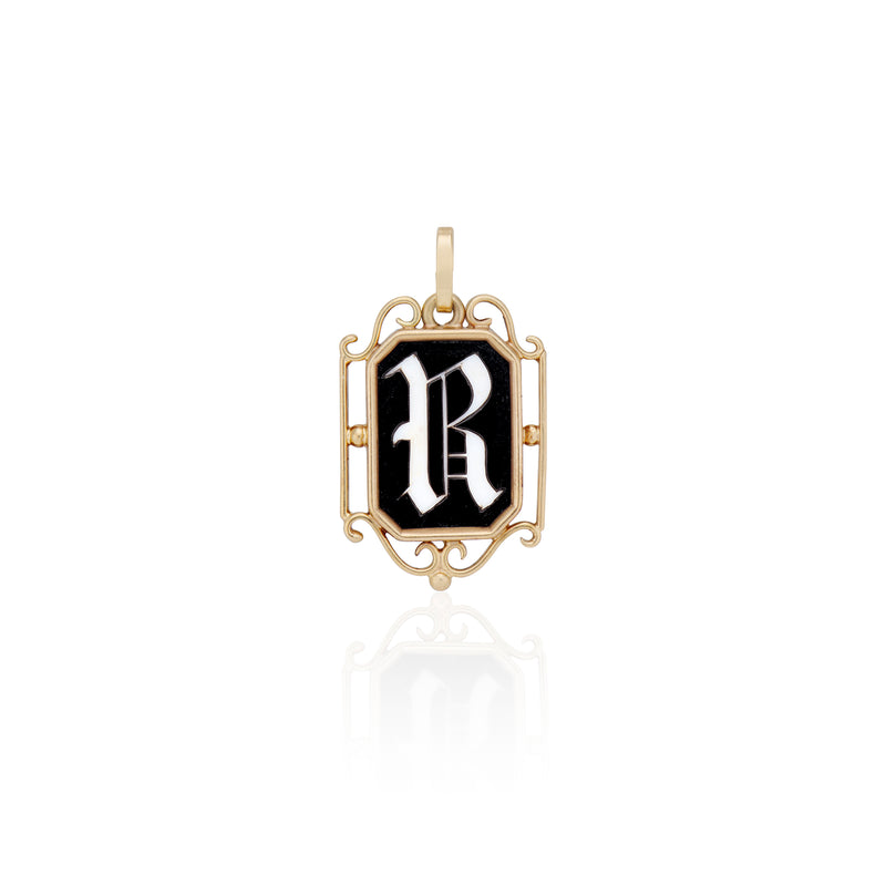 Late Victorian R Initial Pendant – Ashley Zhang Jewelry