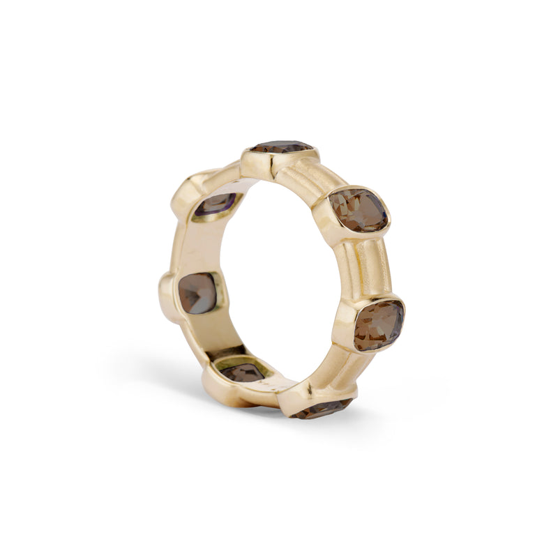 Large Old Mine Smoky Quartz Finley Ring