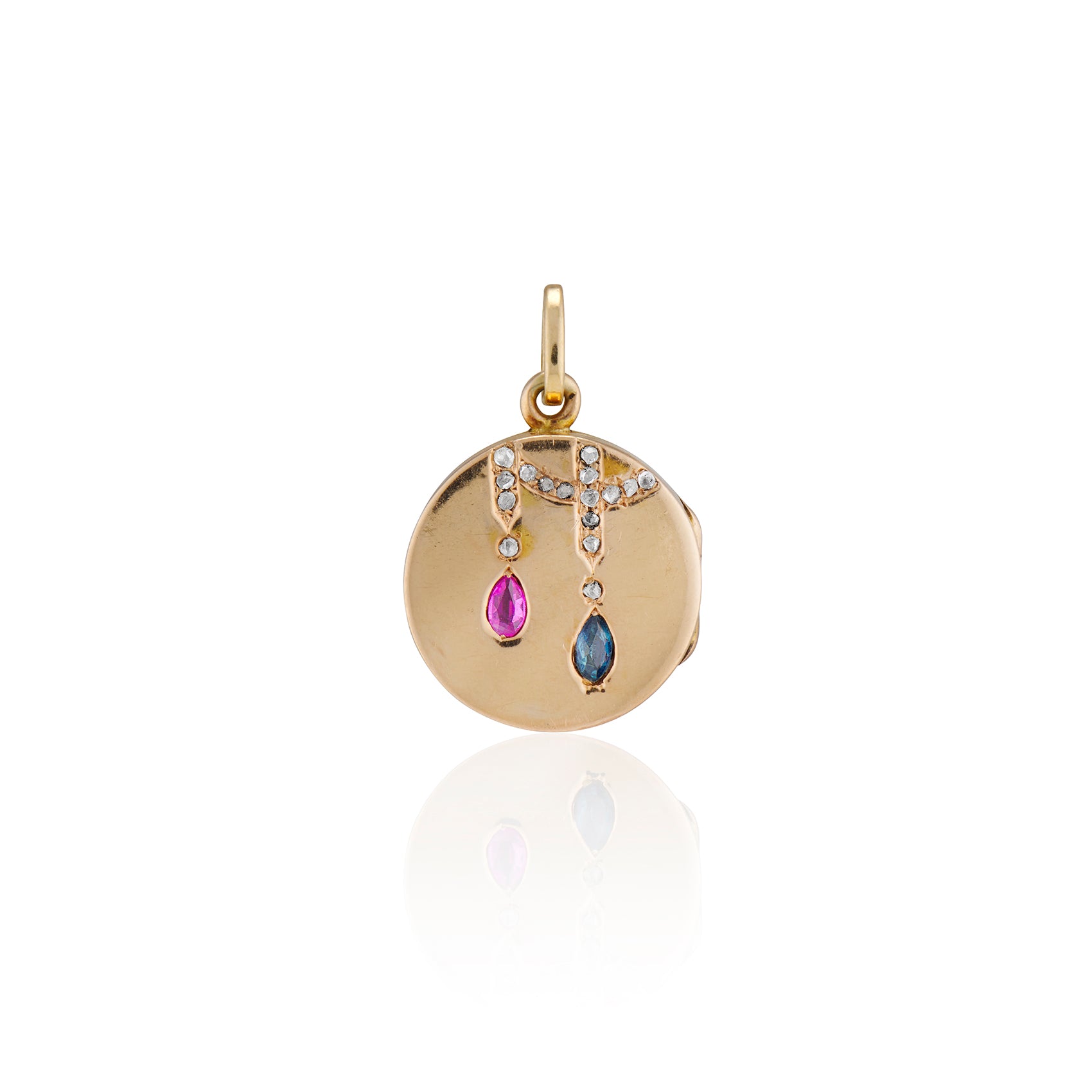 Victorian Petite Sapphire and Ruby Locket – Ashley Zhang Jewelry