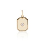 Gold Diamond Bezel Charm