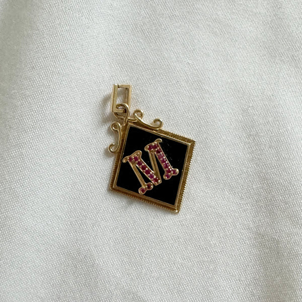 SS CP12 Enamel Alphabet Charm