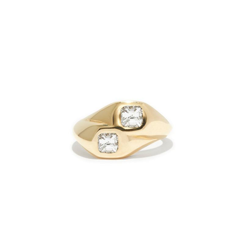 Diamond Toi Et Moi Asscher Bubble Ring