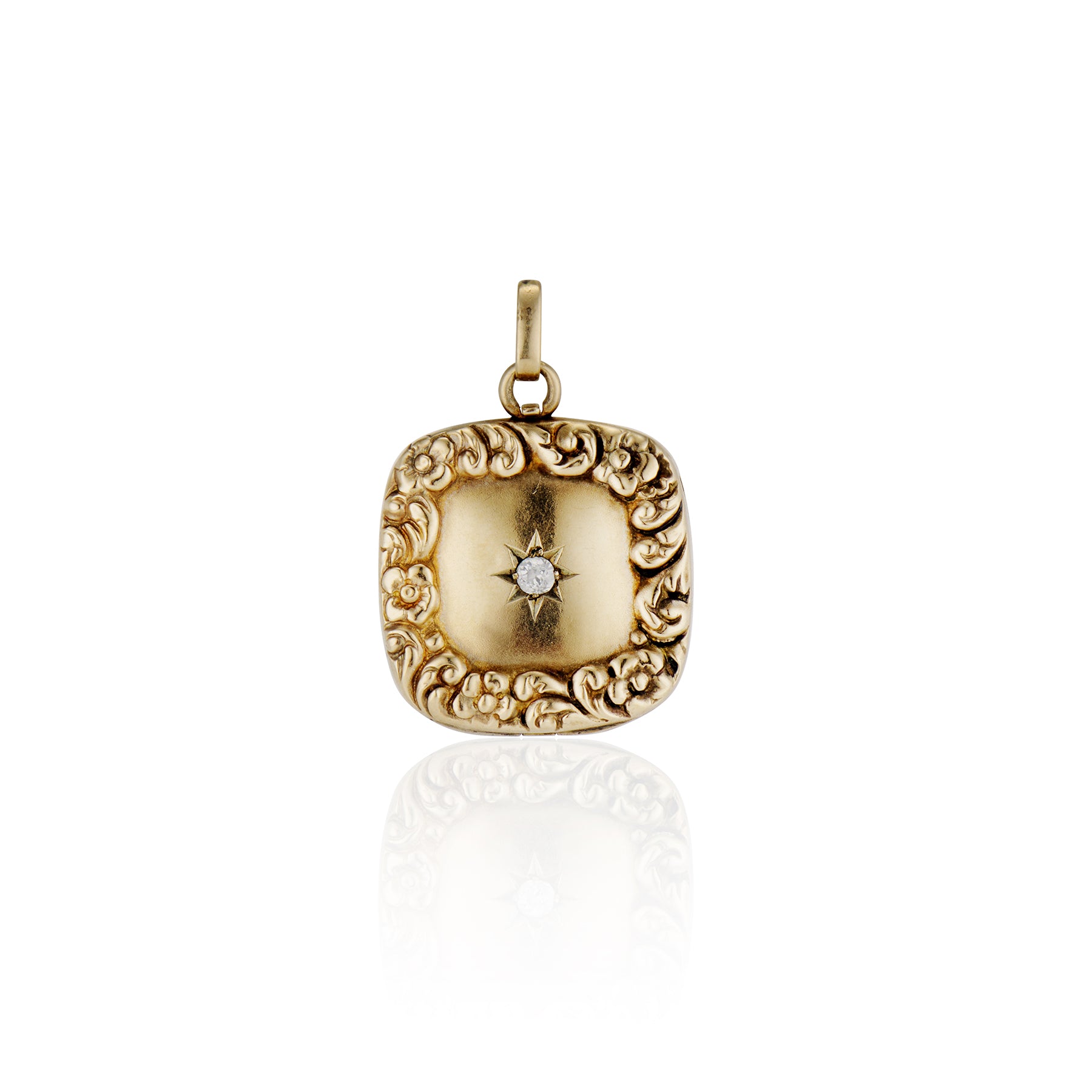 Victorian Floral Diamond Star Locket – Ashley Zhang Jewelry
