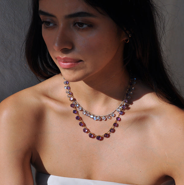 Amethyst Riviere Necklace