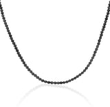Black Agate Beaded Necklace