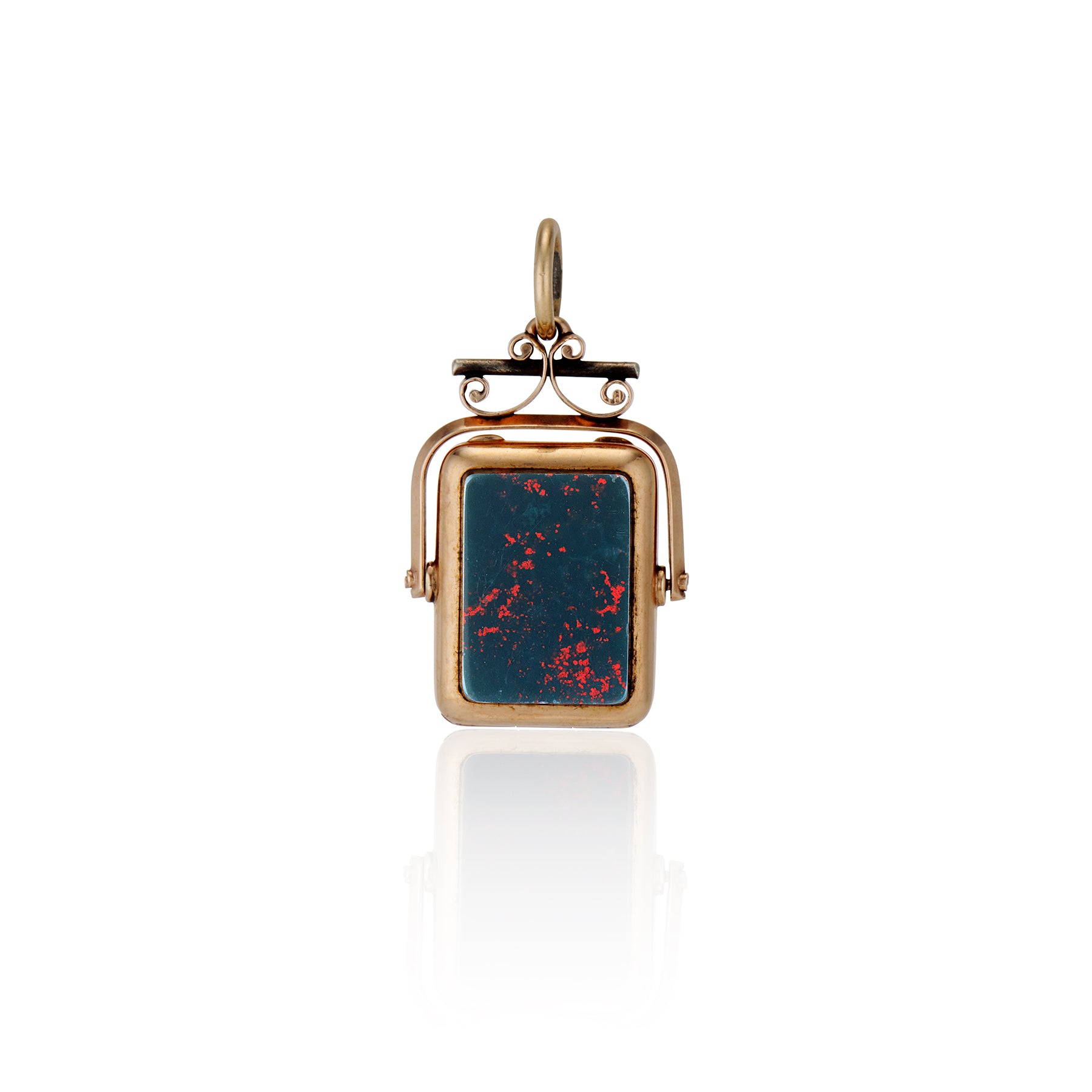 Rectangle Bloodstone and Agate Locket – Ashley Zhang Jewelry