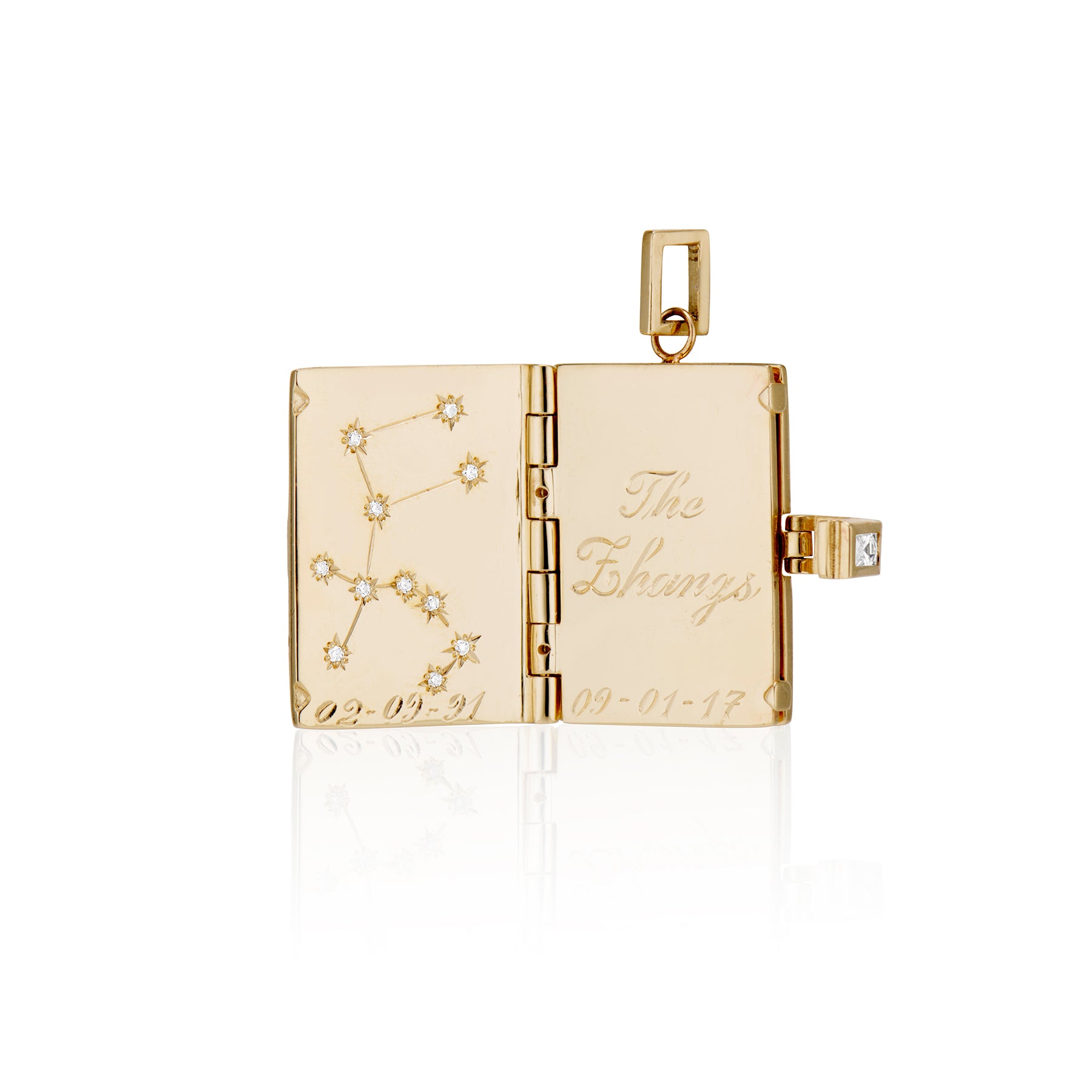 French Cut Ruby Book Locket – Ashley Zhang Jewelry