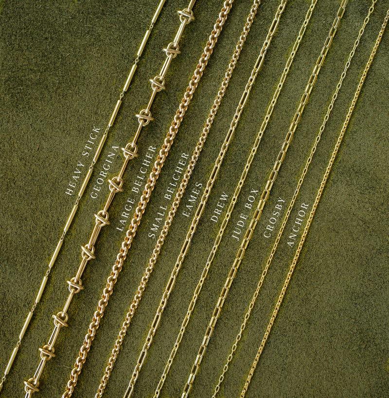 Large Belcher Chain with Dog Clip Clasp