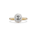 1.20 Carat Collet Cushion Cut Diamond Engagement Ring