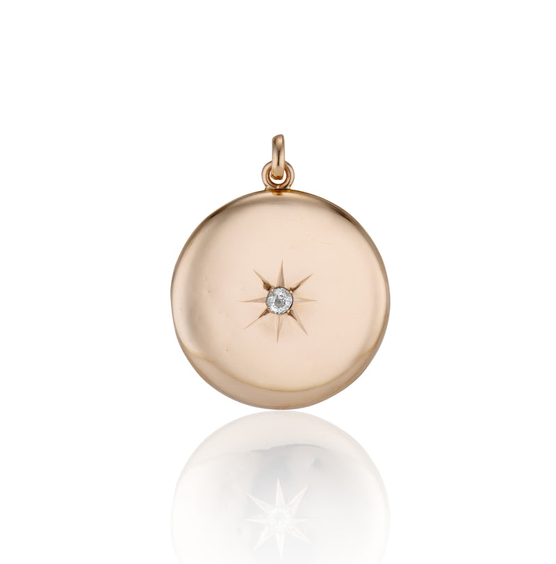 Large Diamond Locket Large Diamond Starburst Locket – Ashley Zhang Jewelry