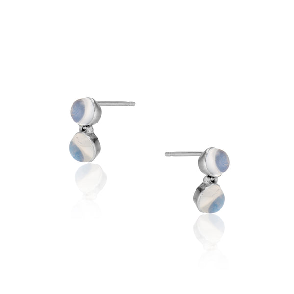 Moonstone Cabochon Earrings