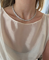 Braided Diamond Tennis Necklace