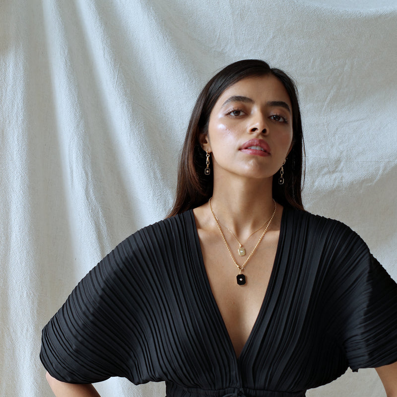 Gold Diamond Bezel Charm – Ashley Zhang Jewelry