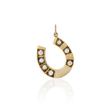 Victorian Pearl Horseshoe Pendant