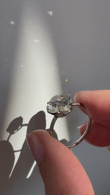 4.39 Carat Old European Cut Solitaire