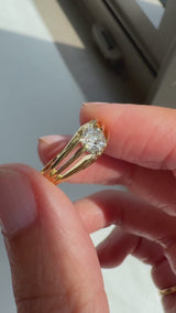 Mid Century Old European Cut Diamond Ring