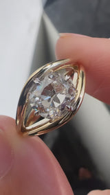 1.15 Carat Antique Old Mine Cut Rory Engagement Ring