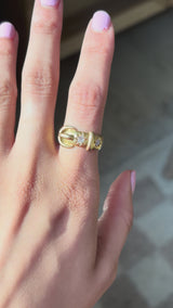 1918 Diamond Buckle Ring