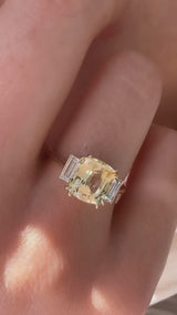 2.27 Carat Yellow Sapphire Allie Ring