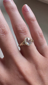 1.62 Carat Oval Rose Cut Augustine Ring