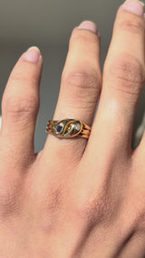 1907 Diamond and Sapphire Snake Ring