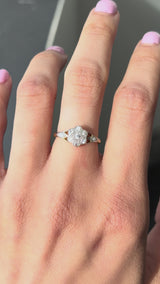 Petite Diamond Floral Ring