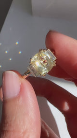 2.27 Carat Yellow Sapphire Allie Ring