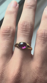 1924 Garnet Cabochon Ring