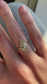 2.50 Carat Marquise Bezel Ring