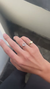 1.06 Carat Rose Cut Josephine Engagement Ring