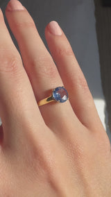 1.25 Carat Cornflower Blue Sapphire Ring