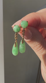 Jadeite Drop Earrings