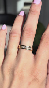 Vintage Channel Set Diamond Band