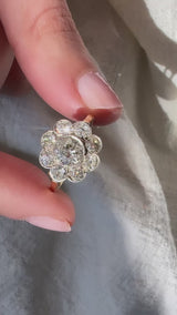 Antique Diamond Cluster Ring