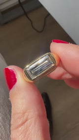 1.63 Carat Baguette Diamond Beck Engagement Ring