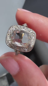 Edwardian Diamond Halo Ring