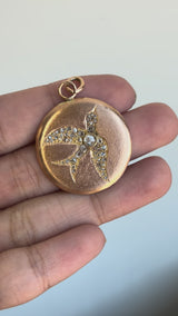 Diamond Swallow Pendant