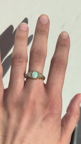 Victorian Opal and Diamond Ring