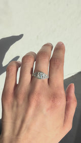 1.05 Carat Old European Cut Art Deco Ring